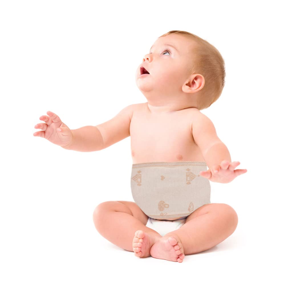 EXCEART Web Belt 2Pcs Baby Belly Button Band Thickened Cotton Infant Abdomen Umbilical Cord Newborn Waist Support Band Warm Cover Hernia Care Navel Truss Support for Baby Colic Relief Tummy Tape - Image 6